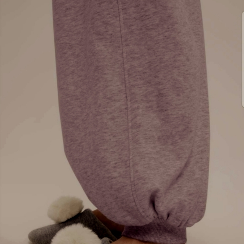 NWT Drawstring Hem Sweatshirt & Balloon Sweatpants Set (Dove Purple) -NAP - Picture 7 of 13